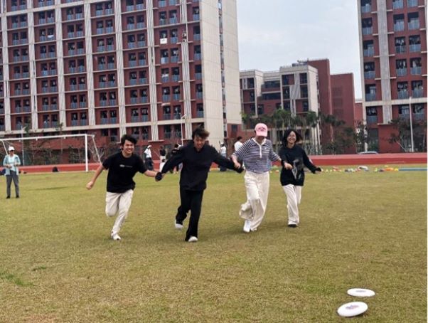 HAIC students playing football